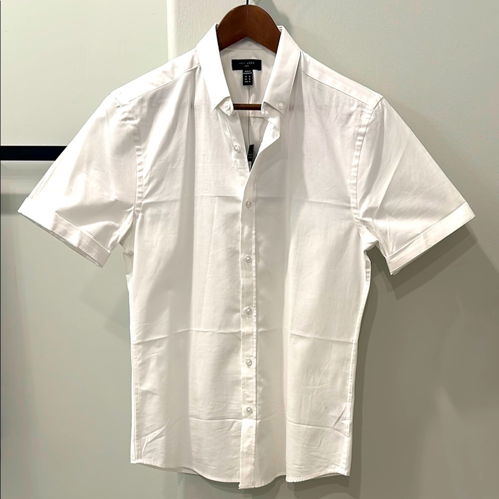 New Look White Casual Button Down Shirt